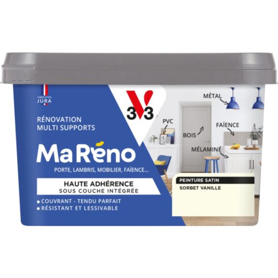 Peinture Ma Reno vanille satiné 0,5L - V33
