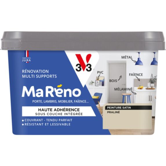 Peinture Ma Reno praline satiné 0,5L - V33