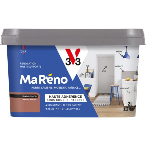 Peinture MA Reno argile rouge satiné 2L - V33