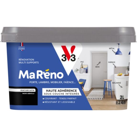 Peinture MA Reno noir satiné 2L - V33
