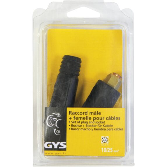 Raccords mâle + femelle 10-25 mm - GYS