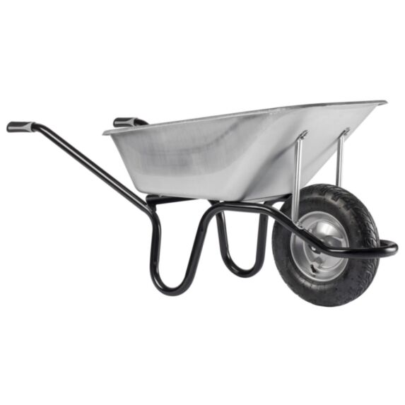 Brouette Aktiv Excellium Galva Roue Gonflée 120L Gris - HAEMMERLIN