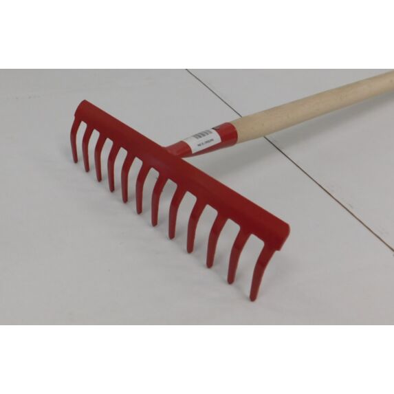 Rateau à 12 dents courbes EM rouge