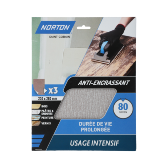 3 Feuilles anti-encrassantes G80 23x28cm