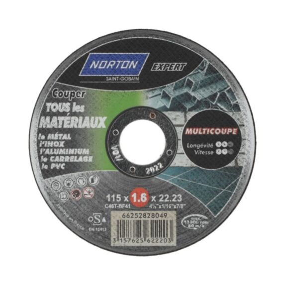 DISQUE MEULEUSE MULTI COUPE 115x1.6