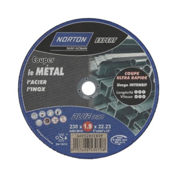 Disque de tronçonnage 230x1.9 - NORTON