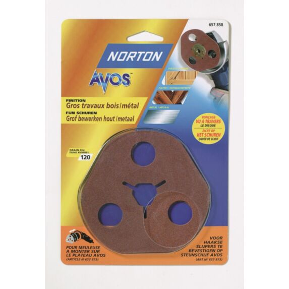 3 disques Avos Décapage meuleuse d'angle Ø115mm Grain 50 - NORTON