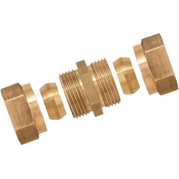 Raccord bicône égal laiton Ø14 - 3117038 - BOUTTE