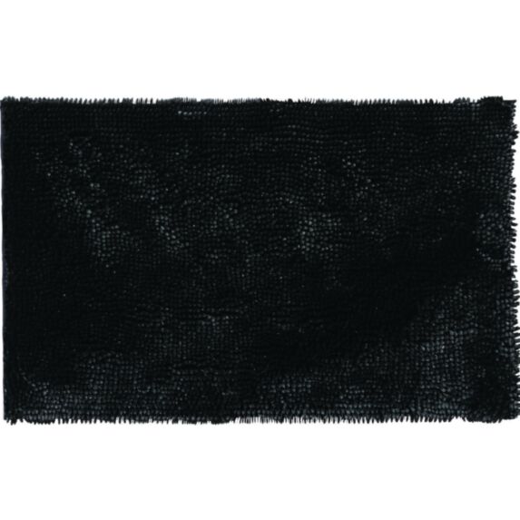 Tapis de Bain Antidérapant Shiny Polyester 50x80cm Noir - GUY LEVASSEUR
