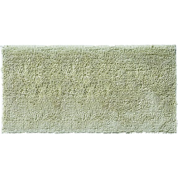 Tapis de bain fantaisie Shiny polyester chenillé ivoire 60x120cm