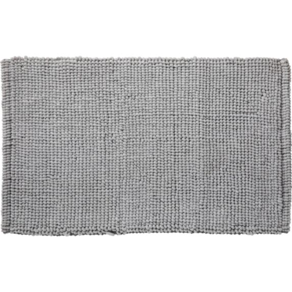 Tapis de Bain Antidérapant Bali Polycoton 50x80cm Gris - GUY LEVASSEUR