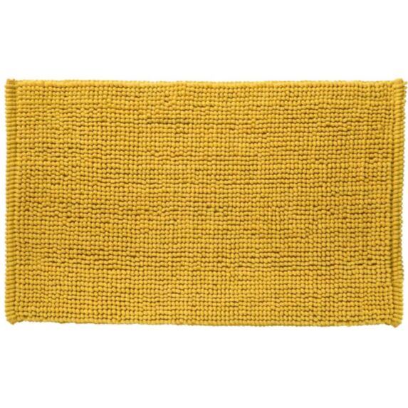 Tapis de Bain Antidérapant Bali Polycoton 50x80cm Jaune