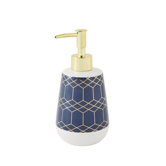 Distributeur de savon bleu et or, Gotam - GUY LEVASSEUR