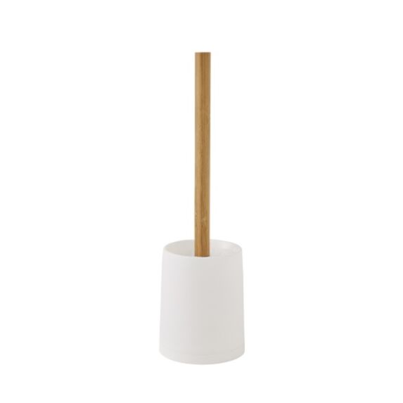 Brosse WC blanche et bambou, Prima - GUY LEVASSEUR