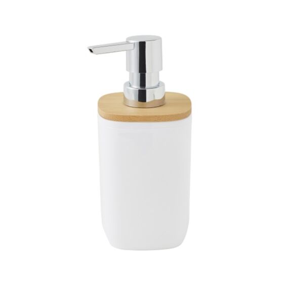 Distributeur de savon blanc et bambou, Sequoia - GUY LEVASSEUR