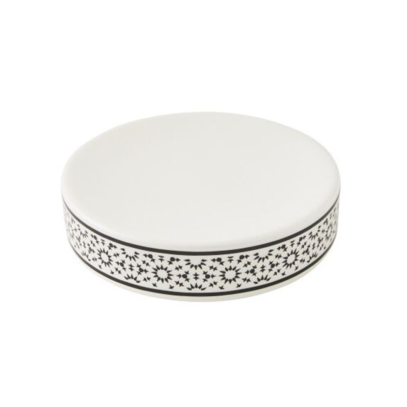 Porte savon noir et blanc, Tribu - GUY LEVASSEUR
