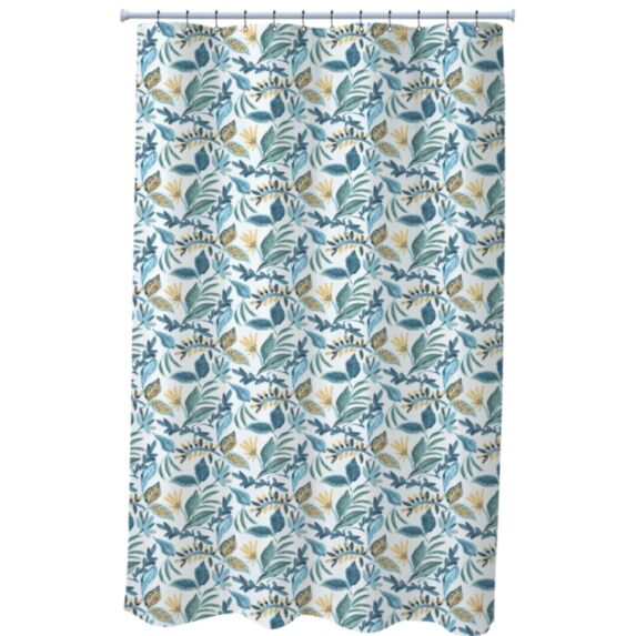 Rideau de douche Jungle 180x200 blanc - LEVASSEUR