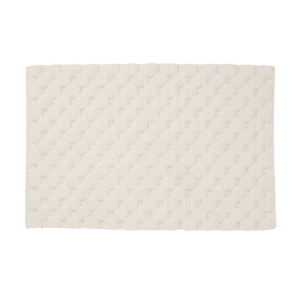 Tapis de bain fantaisie Boudoir coton tufté ivoire 50x80cm