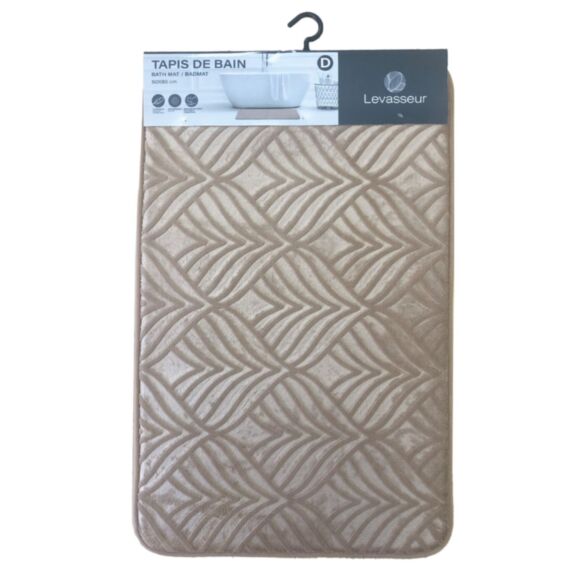 Tapis de Bain Yucca noisette 50x80cm - LEVASSEUR