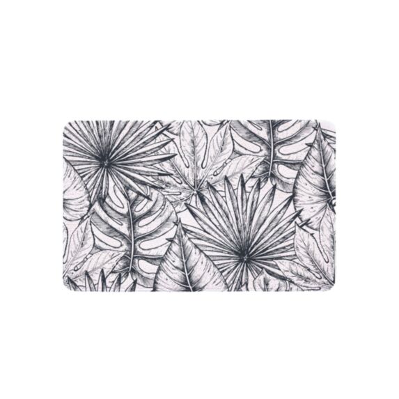 Tapis de Bain Tropic noir/blanc 50x80cm - LEVASSEUR