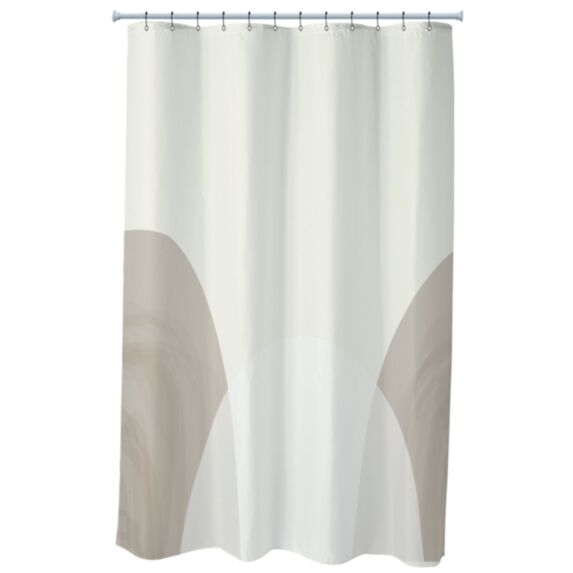 Rideau de douche Stone 180x200 taupe - LEVASSEUR