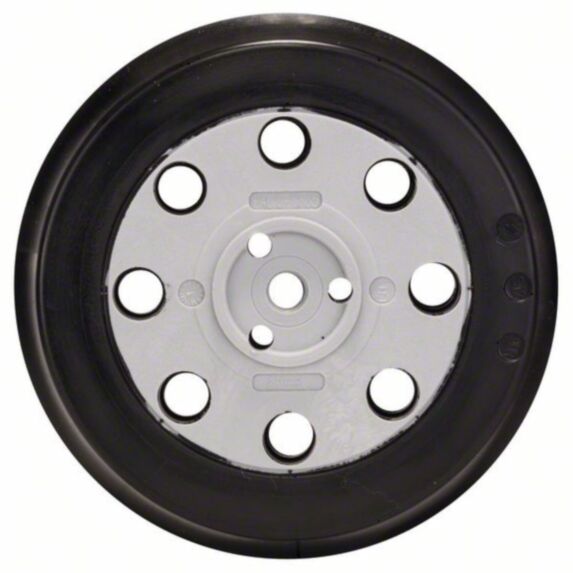 Plateau ponçage souple Ø125mm perforé 8 trous noir - BOSCH