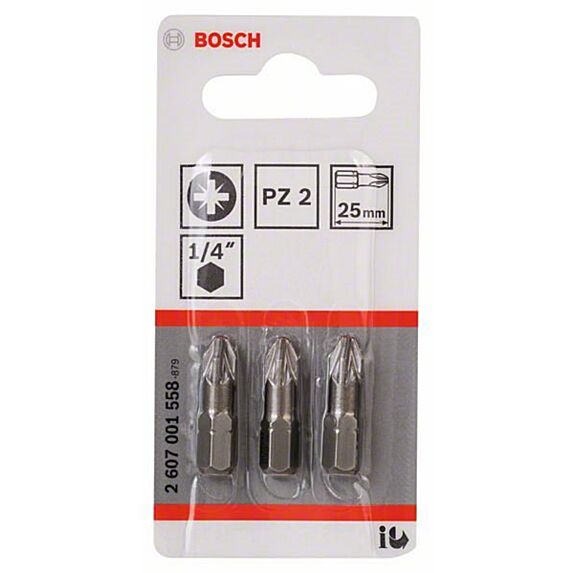 Embouts XH PZ2 25mm 3 pièces - BOSCH         