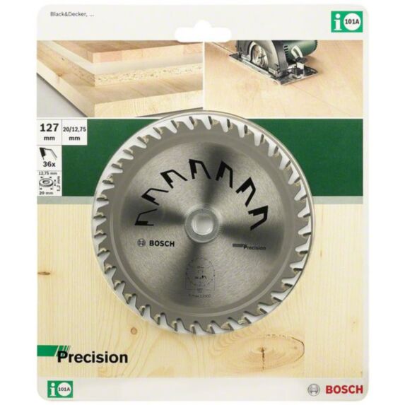 Lame circulaire PRECISION 127 x 20/12.7MM 36D - BOSCH