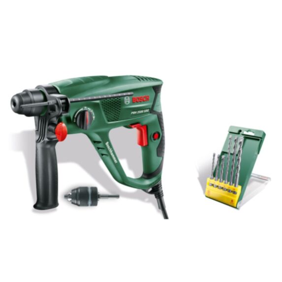 Perforateur PBH 2500 SRE 600W 1,9J 5000cps/min + 6 forets - BOSCH