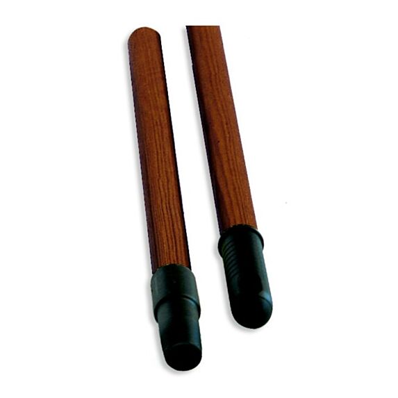 Manche bois verni avec embout