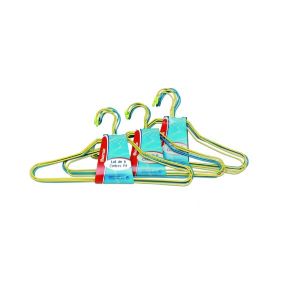 Cintre x4 fil plastifie