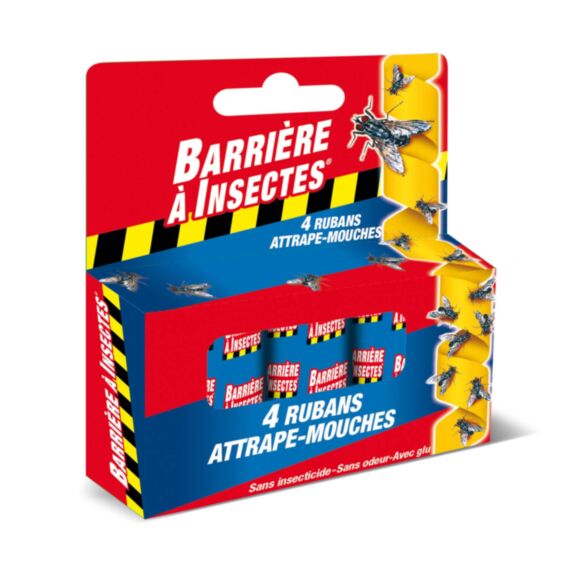4 rouleaux Ruban Attrape-Mouches