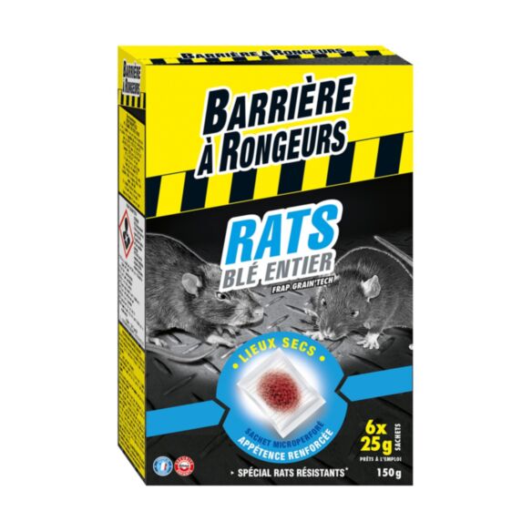 Rats - Appât céréales 150gr