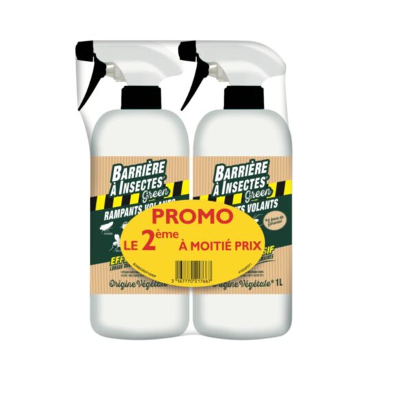 Barrière insectes volants/rampants 2x1L - BARRIERE A INSECTES