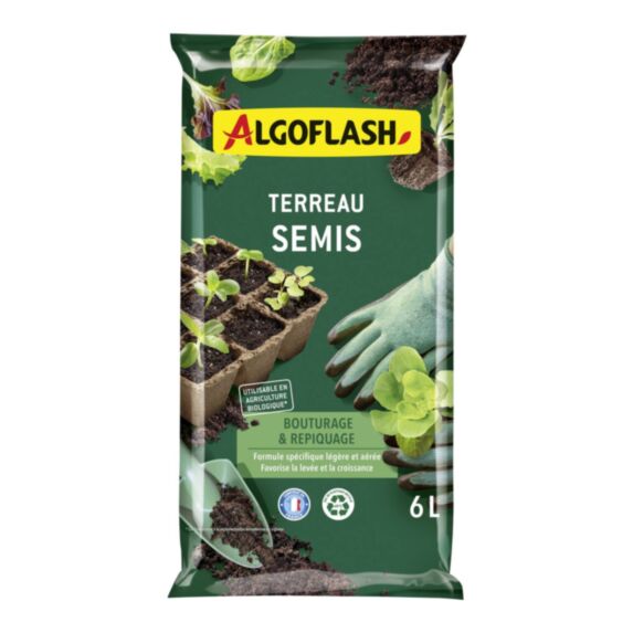 Terreau Semis, Bouturage et Repiquage 6L - ALGOFLASH