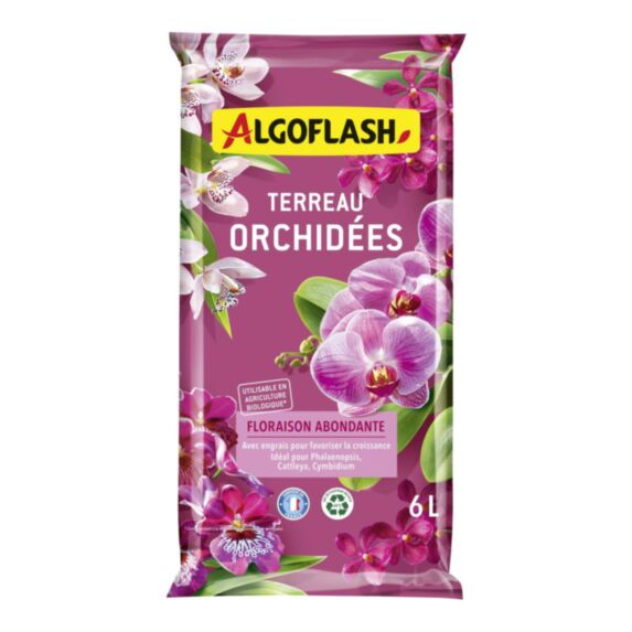 Terreau Orchidées 6L - ALGOFLASH