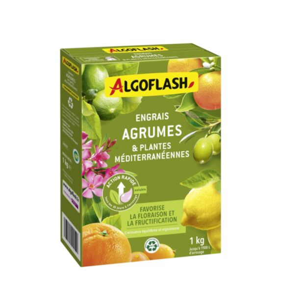 Engrais Agrumes et Plantes Méditerranéennes Action rapide 1kg - ALGOFLASH
