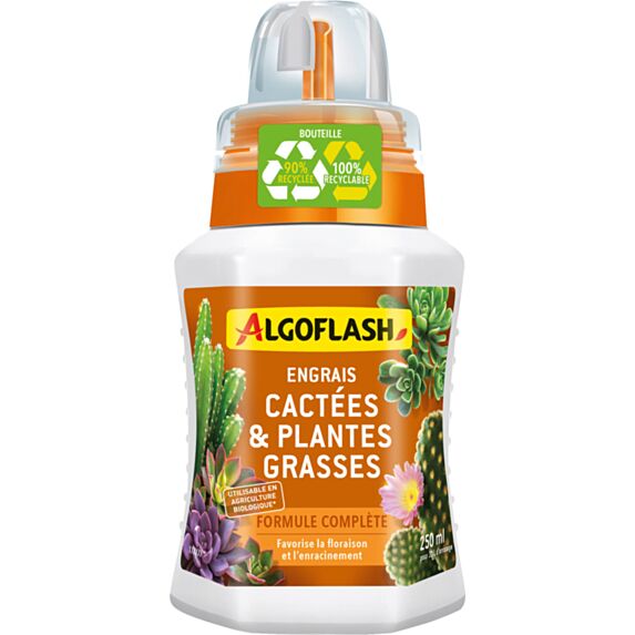 Engrais cactus plante grasse UAB 250ml - ALGOFLASH