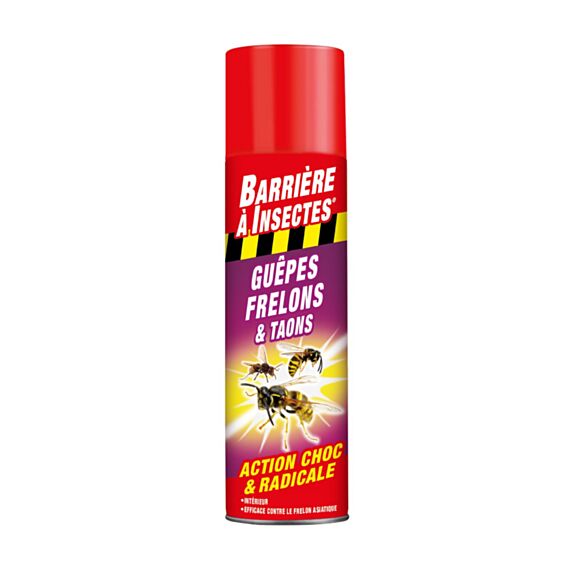 Aérosol Guêpes Frelons Taons 400ml - BARRIERE A INSECTES