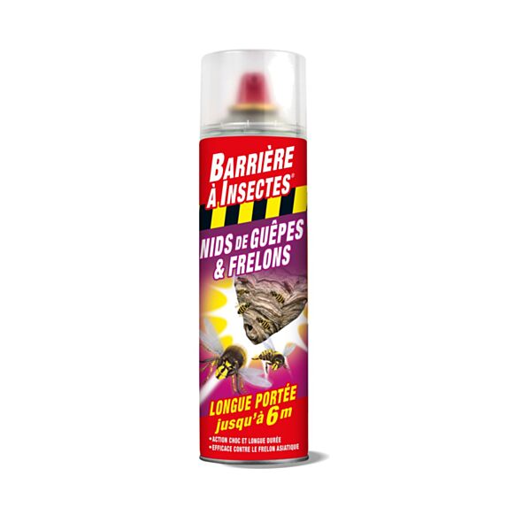 Aérosol Spécial Nids de Guêpes/Frelons 500ml - BARRIERE A INSECTES
