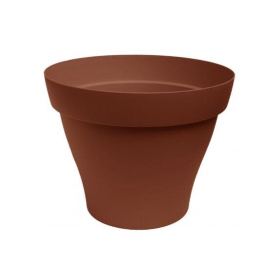Pot romeo rond couleur terre cuite diam 17 cm - POETIC