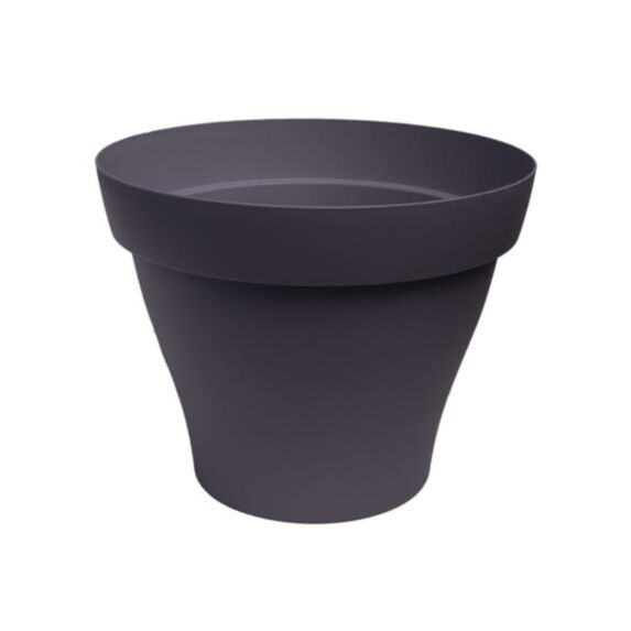 POT ROND ROMEO NOIR/VIOLINE D30 H24 cm BHR