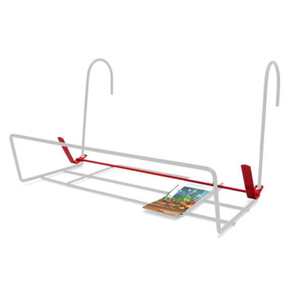 Support jardinière réglable + barre de sécurité 37x22x20cm Max.15 kg - POETIC