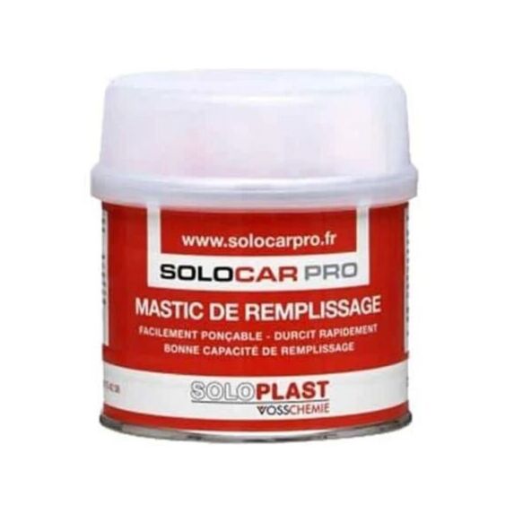 Mastic de remplissage avec durcisseur 500 g - SOLOCAR
