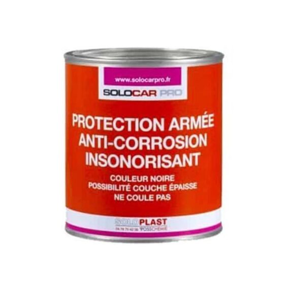 Protection anti - corrosion insonorisant noir 1L - SOLOCAR