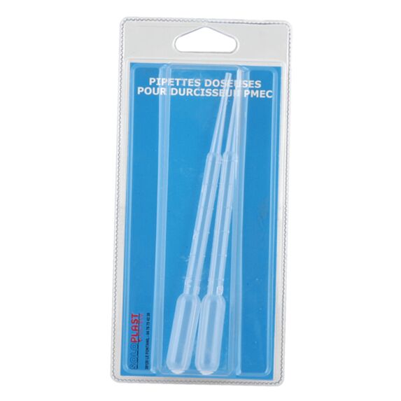 Set de 2 pipettes doseuses pour durcisseur 3 mL - SOLOPLAST