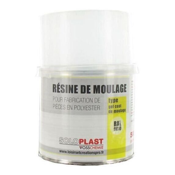 Résine de moulage fabrication pièces polyester 500 g - SOLOPLAST