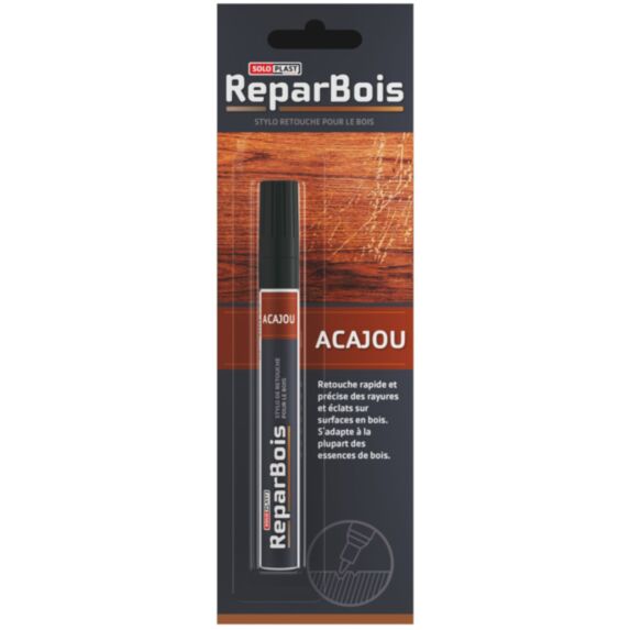 Stylo retouche bois acajou 4ml - SOLOPLAST