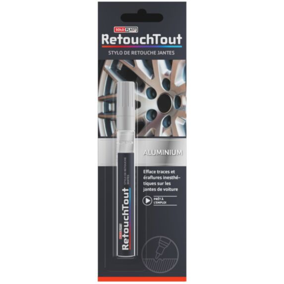 Stylo retouche jante aluminium 10ml - SOLOPLAST
