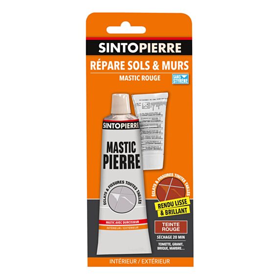 mastic de réparation rouge pour pierres - SINTO